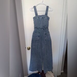Forever 21 Light Wash Denim Romper